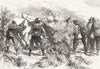 MILITARIA. Pioneers to front 1872 old antique vintage print picture