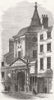 WARCS. College of Physicians, Warwick Lane 1866 old antique print picture