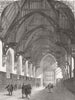 LONDON. The new Middle-Temple Library 1861 old antique vintage print picture