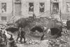 LONDON. Gas explosion, Charlotte St 1880 old antique vintage print picture