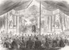 LONDON. Scene from A Wonderful Woman 1865 old antique vintage print picture