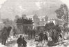 LANCS. Funeral, police killed by Fenians, Manchester 1868 old antique print