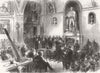 LONDON. Lord Mayor, lifesaving awards, Guildhall 1867 old antique print