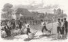 LONDON. Snow-Shoe race, Crystal Palace 1867 old antique vintage print picture
