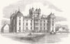 SCOTLAND. Panmure, Angus, . Lord Panmure 1857 old antique print picture