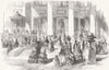 IRELAND. Lord Lieutenant's Reception, Dublin 1856 old antique print picture