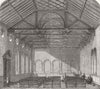 BEDS. Bunyan's Schools, Bedford 1867 old antique vintage print picture