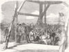 HANTS. keystone, military hospital, Hamble 1856 old antique print picture
