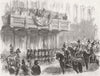 IRELAND. Proclamation of Crimean peace, Dublin 1856 old antique print picture