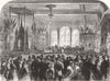 LANCS. new Mechanics Institute, Bolton, Lancashire 1868 old antique print