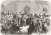 LONDON. Prizes, Middlesex Rifles, Westminster Hall 1868 old antique print