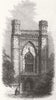 CAMBS. Thorney Abbey, Cambridgeshire 1861 old antique vintage print picture