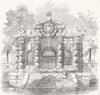 LONDON. Watergate, York House, Buckingham Street, Strand 1854 old print