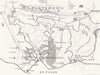 HANTS. Plan, volunteer review ground, nr Portsmouth 1882 old antique map chart