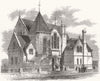 LONDON. Working men's institute, lower Norwood 1860 old antique print picture