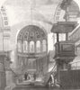 LONDON. St George, East. church of St George-in--East 1860 old antique print