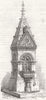 LONDON. Drinking-Fountain, Battersea Park 1867 old antique print picture