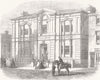 STAFFS. Free library & reading-room, Walsall 1860 old antique print picture