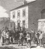 CHESHIRE. Cotton Famine. Stalybridge Riots 1863 old antique print picture