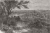 LONDON. Planned North London Park 1862 old antique vintage print picture