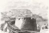 DORSET. Portland Harbour. #1 Bastion, Verne Ft 1862 old antique print picture
