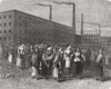 LANCASHIRE. Cotton Famine. Manchester Factory-Girls 1862 old antique print