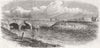 NORFOLK. Puddling bank opposite to broken sluice 1862 old antique print
