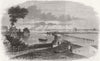 NORFOLK. Marshland flood-view from Tilney Gate 1862 old antique print picture
