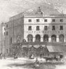LONDON. Mappin Brother's new premises, Regent St 1862 old antique print