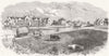 LONDON. Printers Alms Houses, Wood Green, Tottenham 1858 old antique