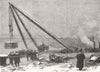 KENT. Testing new shears, Chatham extension Dockyard 1872 old antique print