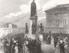 IRELAND. Dublin Prince Consort memorial, Leinster Lawn 1872 old antique print