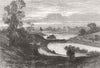 LANCS. Sefton Park, Liverpool 1872 old antique vintage print picture