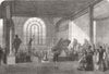 LONDON. new sculpture room, Royal Academy 1861 old antique print picture