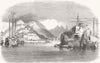 LONDON. The Oval. Chusan, Surrey zoo 1853 old antique vintage print picture