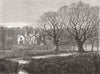 NORFOLK. Bachelors Cottage, Sandringham 1872 old antique vintage print picture