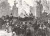 BERKS. Prince of Wales, Windsor station 1872 old antique vintage print picture