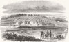 HANTS. Camp, Woolmer 1859 old antique vintage print picture