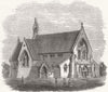 YORKS. Neeps End Church, Sheffield 1868 old antique vintage print picture
