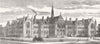 NOTTINGHAMSHIRE. New University College, Nottingham 1877 old antique print