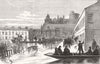 BERKS. floods, Windsor. Delivering coals, windows 1875 old antique print