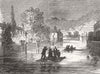 GLOS. Lower Bristol Road 1875 old antique vintage print picture