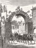 TOWNS. The Arch of Chairs 1877 old antique vintage print picture
