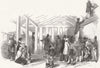 IRELAND. central soup depot, Barrack St, Cork 1847 old antique print picture