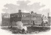 BERKS. Ruins of Cumberland Lodge, Windsor Park 1869 old antique print picture