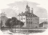 LONDON. Closing Woolwich Dockyard. Admiral's Office 1869 old antique print