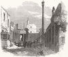 LONDON. Closing of Woolwich Dockyard. main entry 1869 old antique print