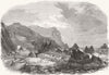 CORNWALL. Wreck of Avonmore, Cornish Coast 1869 old antique print picture
