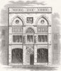 LONDON. Architectural Museum, Bowling St, Westminster 1869 old antique print