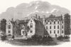 LONDON. new German Hospital, Dalston 1864 old antique vintage print picture